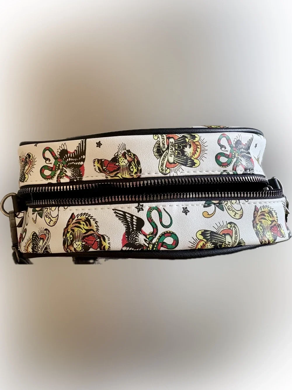 🖤 Ed Hardy Y2K Tattoo Flash Thermal Lunch Bag / Crossbody NWT